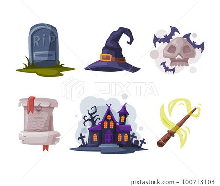 Halloween Holiday Scary Objects and Symbol Vector Set Halloween Holiday Scary Objects and Symbol Vector Set 100713103