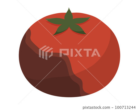 Illustration of a sick tomato 100713244