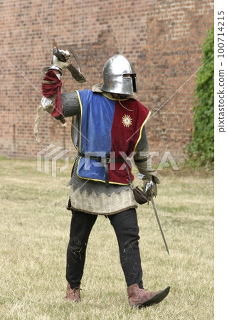 Knight with weapon in hand. 100714215