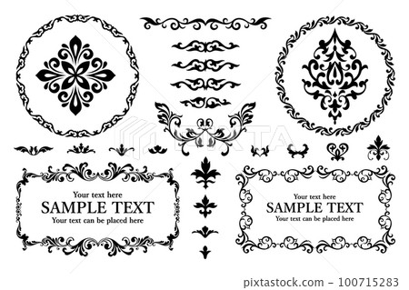 植物裝飾框素材套裝 植物裝飾框素材套裝 100715283