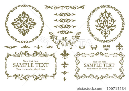 植物裝飾框素材套裝 植物裝飾框素材套裝 100715284