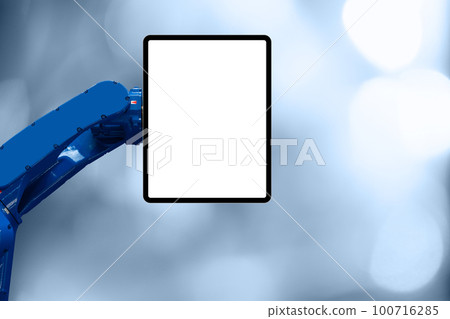 Robot arm with tablet 100716285