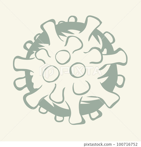 Corono virus bacterium. Vector drawing Corono virus bacterium. Vector drawing 100716752