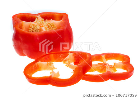 red pepper isolated red pepper isolated 100717059