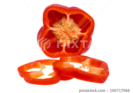 red pepper isolated red pepper isolated 100717066
