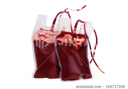 blood bags isolated 100717300