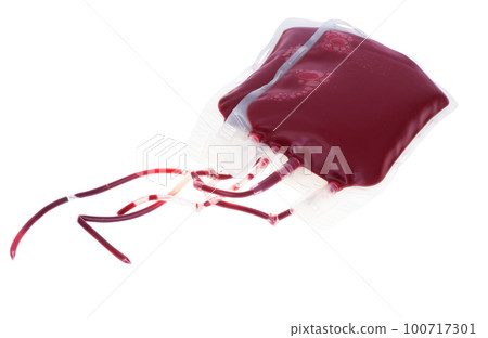 blood bags isolated 100717301