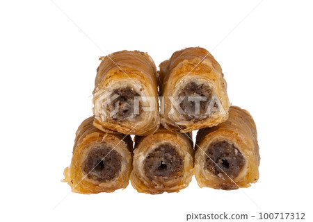 turkish sweets isolated 100717312