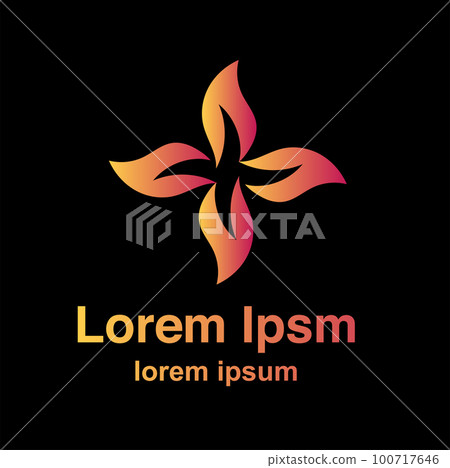 Creative flower inspiration design template 100717646