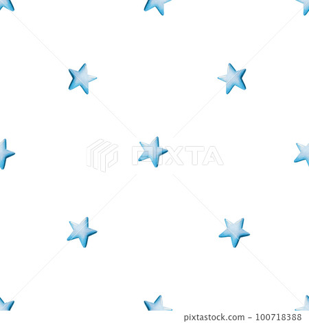 Watercolor seamless pattern with blue stars. Hand painting on an isolated background. For designers, decoration, postcards, wrapping paper, scrapbooking, covers, invitations, posters and textile Watercolor seamless pattern with blue stars. Hand painting on an isolated background. For designers, decoration, postcards, wrapping paper, scrapbooking, covers, invitations, posters and textile 100718388