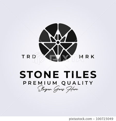 stone tiles sign symbol logo vector illustration design stone tiles sign symbol logo vector illustration design 100723049