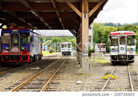 Former Hokkaido Furusato Ginga Line (former JNR Ikehoku Line) Former Rikubetsu Station (Rikubetsu Railway) 100726803