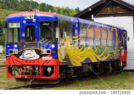 Former Hokkaido Furusato Ginga Line (former JNR Ikehoku Line) Former Rikubetsu Station (Rikubetsu Railway) 100726805