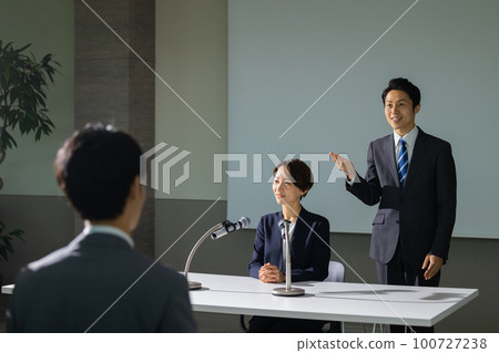 新聞發布會手語 100727238