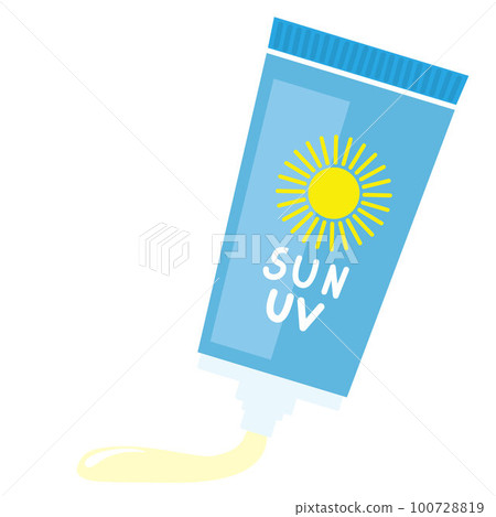 Sunscreen cream type that exposes the contents 100728819