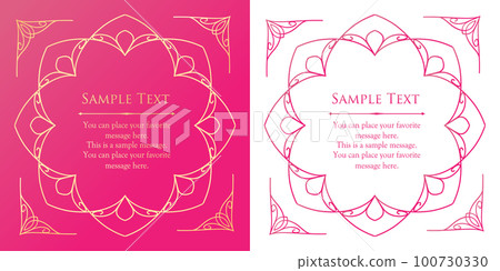 vintage frame. design template. A set of gorgeous frames. 100730330