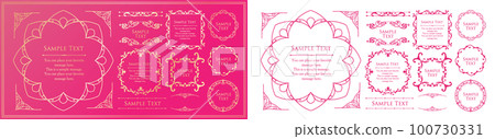 vintage frame. design template. A set of gorgeous frames. vintage frame. design template. A set of gorgeous frames. 100730331