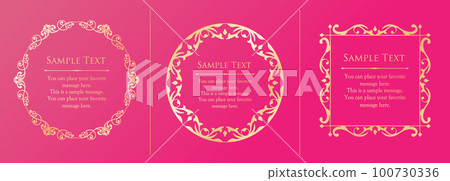 vintage frame. design template. A set of gorgeous frames. vintage frame. design template. A set of gorgeous frames. 100730336