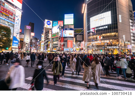  “東京”澀谷站前廣場，爭奪路口 100730418