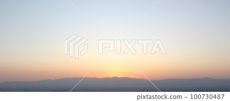 Mountain landscape/Ridge just after sunset Mountain landscape/Ridge just after sunset 100730487