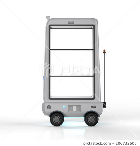 Warehouse robot or robotic assistant with empty space 100732605