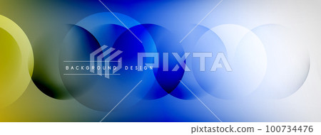 Light geometric abstract background with lines, circles Light geometric abstract background with lines, circles 100734476