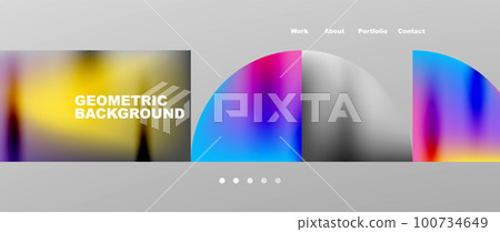 Overlapping circles abstract background template Overlapping circles abstract background template 100734649