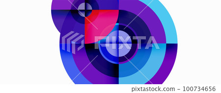 Circle trendy minimal geometric abstract background. Vector Illustration For Wallpaper, Banner, Background, Card, Book Illustration, landing page Circle trendy minimal geometric abstract background. Vector Illustration For Wallpaper, Banner, Background, Card, Book Illustration, landing page 100734656