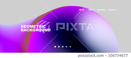 Round shapes and circles geometric abstract background. Vector Illustration For Wallpaper, Banner, Background, Card, Book Illustration, landing page Round shapes and circles geometric abstract background. Vector Illustration For Wallpaper, Banner, Background, Card, Book Illustration, landing page 100734677