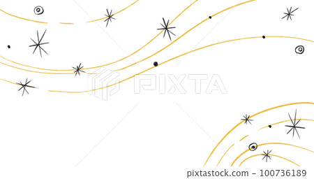 Starry night moon star night sky decorative gold blue ornament illustration art Starry night moon star night sky decorative gold blue ornament illustration art 100736189