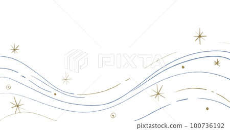 Starry night moon star night sky decorative gold blue ornament illustration art Starry night moon star night sky decorative gold blue ornament illustration art 100736192