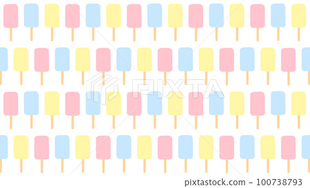 Popsicle illustration background material 16:9 Popsicle illustration background material 16:9 100738793