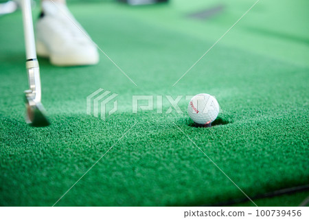 打高爾夫球的女人 100739456