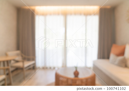 abstract blur living room with curtain and sunlight abstract blur living room with curtain and sunlight 100741102