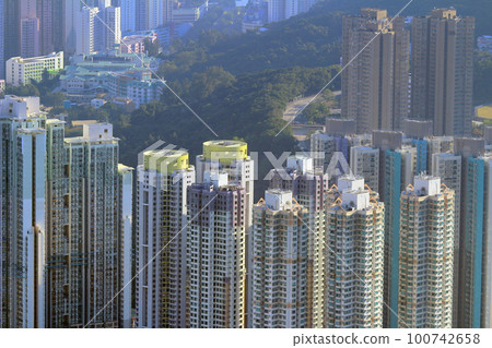 the cityscape of TKO Town, Hong Kong 1 Dec 2013 the cityscape of TKO Town, Hong Kong 1 Dec 2013 100742658