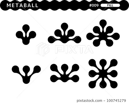 Metaball fill style design set_009 100745279