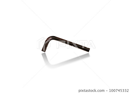 Hex wrench or allen key tool isolated 100745332