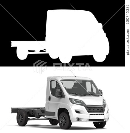 white flatbed truck for car branding and advertising perspective view 3d render on white with alpha white flatbed truck for car branding and advertising perspective view 3d render on white with alpha 100745382