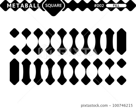 Metaball 方形填充樣式設計集_002 Metaball 方形填充樣式設計集_002 100746215