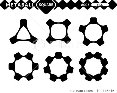 Metaball 方形填充樣式設計集_003 Metaball 方形填充樣式設計集_003 100746216