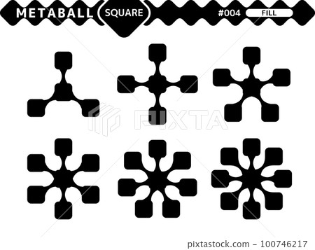 Metaball 方形填充樣式設計集_004 Metaball 方形填充樣式設計集_004 100746217