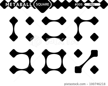 Metaball 方形填充樣式設計集_005 Metaball 方形填充樣式設計集_005 100746218
