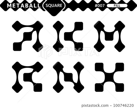 Metaball 方形填充樣式設計集_007 Metaball 方形填充樣式設計集_007 100746220