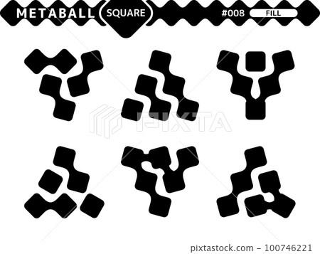 Metaball 方形填充樣式設計集_008 Metaball 方形填充樣式設計集_008 100746221