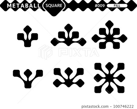 Metaball 方形填充樣式設計集_009 Metaball 方形填充樣式設計集_009 100746222