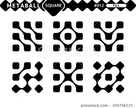 Metaball 方形填充樣式設計集_012 Metaball 方形填充樣式設計集_012 100746225