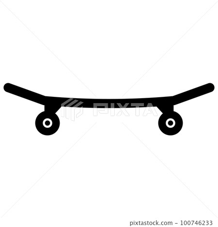 Skateboard icon Skateboard icon 100746233