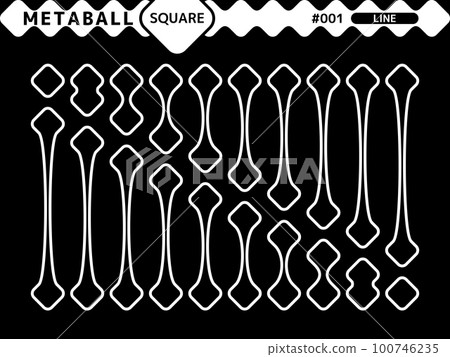 Metaball 方形線條風格設計集_001 100746235