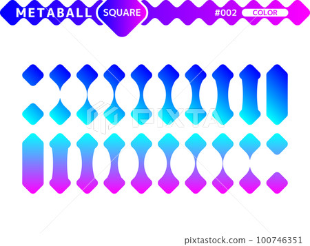 Metaball square color style design set_002 Metaball square color style design set_002 100746351