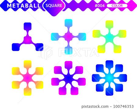 Metaball 方形顏色風格設計集_004 100746353